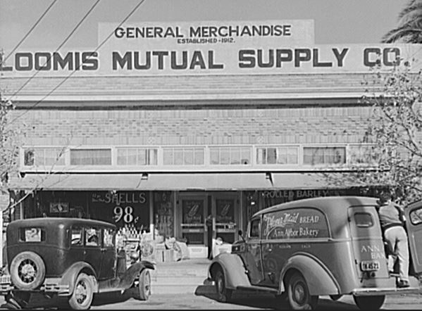 Photo of the Loomis Mutual Supply Company in Placer County