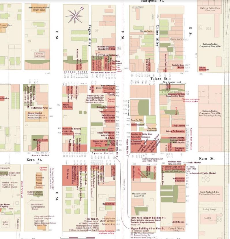 Fresno Japantown via Japantown Atlas.