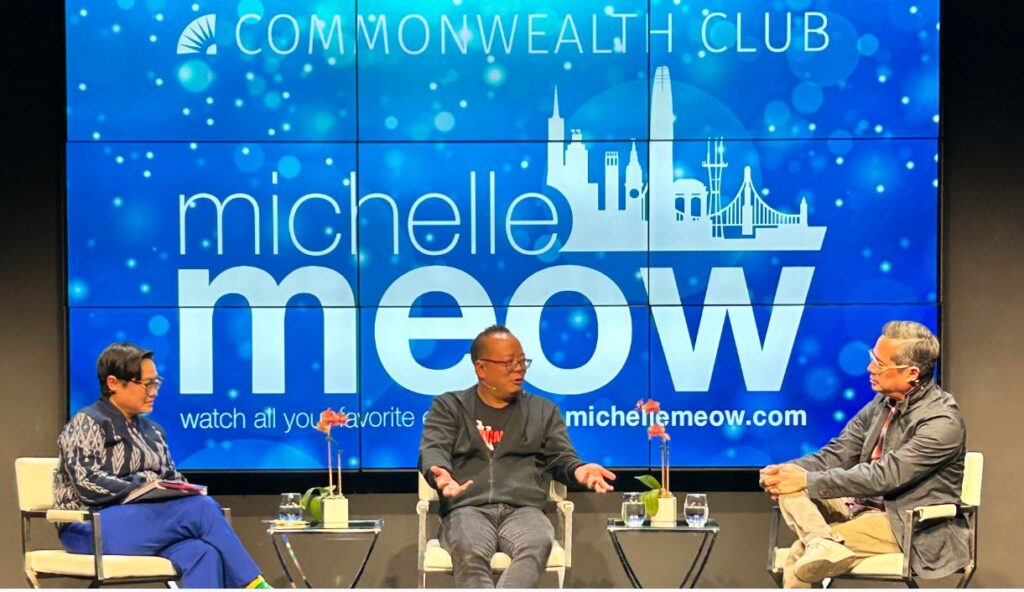 Michelle Meow, Jeff Yang and Jeff Chang speak at the Commonwealth Club in San Francisco