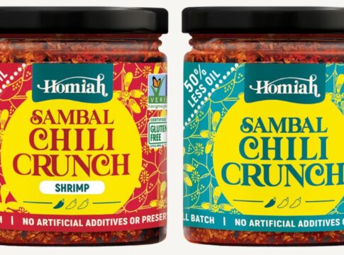 bottles of Homiah Chili Crunch