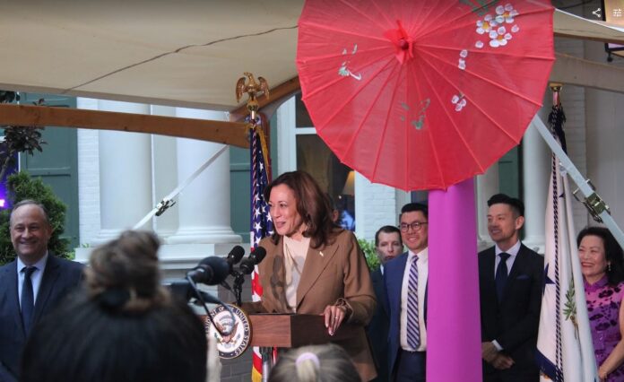 Vice President, Kamala Harris, was hosting a night market event last night at her residence to celebrate the AANHPI Heritage Month