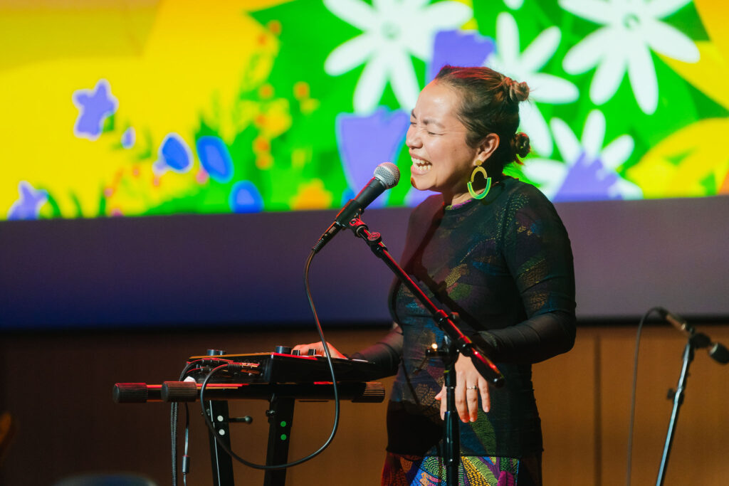 Filipina American artist and songwriter Nikbo, who will open for Thảo Nguyễn at Yerba Buena Gardens for a free concert Saturday, May 18. Photo courtesy of CAAMFest