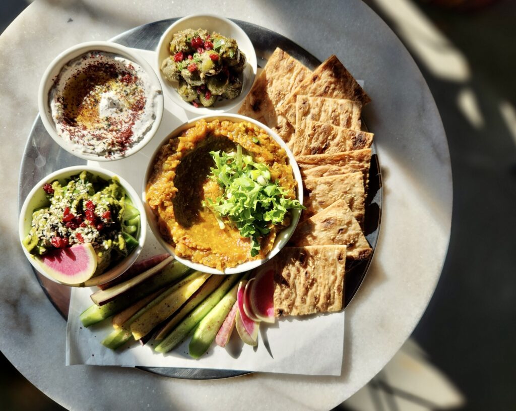 A plate by Northern Iranian chef Hanif Sadr, who will be hosting Preserving Food With Komaaj at CAAMFest 2024. Photo courtesy of CAAMFest