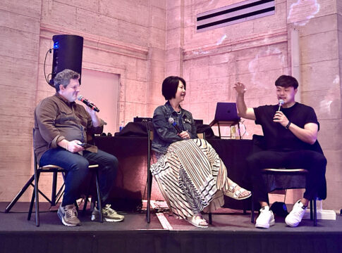 From left to right: TASTE editor-in-chief Matt Rodbard, Ever-Green Vietnamese author Andrea Nguyen, and Chef Deuki Hong at the Asian Art Museum in San Francisco on May 10. Photo by Jia H. Jung