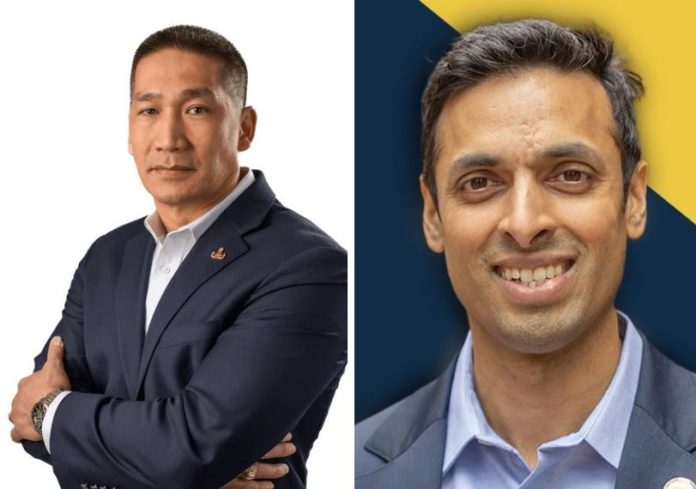 Hung Cao, Republican candidate for U.S. Senate in Virginia and Suhas Subramanyam, Democratic candidate for Congress.