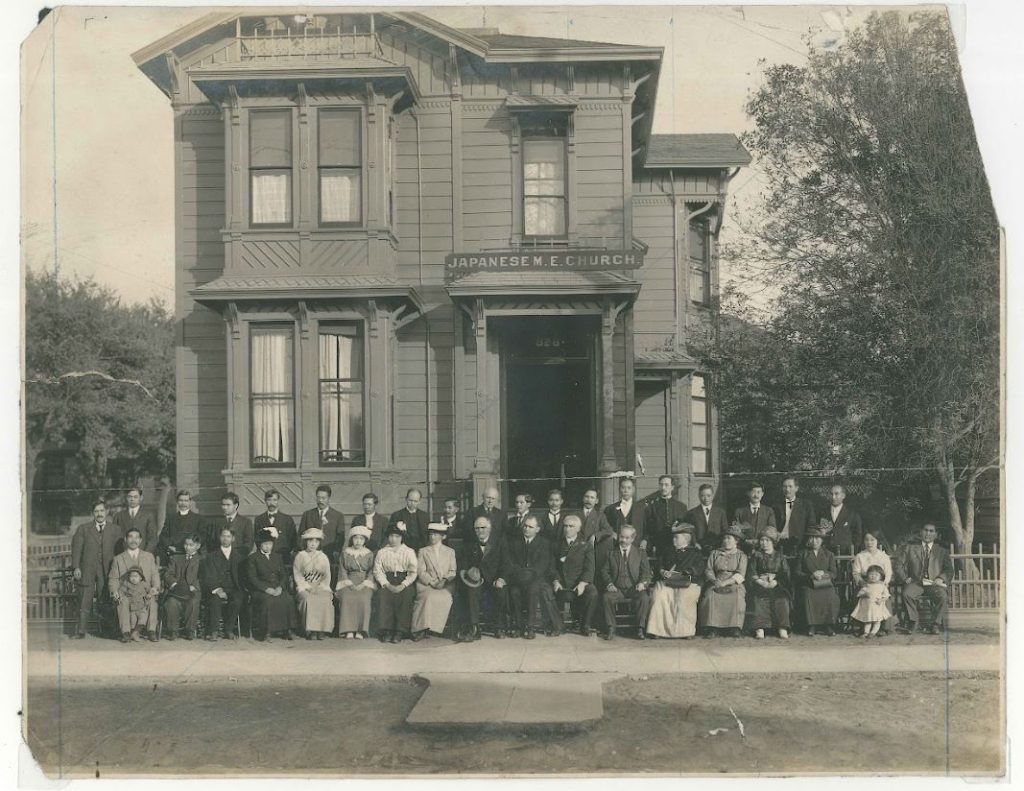  1907 Photo of Japanese Methodist Episcopal Church, later renamed West Tenth
Methodist Church
Courtesy: Yamashita Family Papers. MS 411. Special Collections and Archives, University Library,
University of California, Santa Cruz

