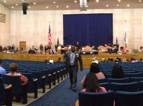 Photo of Los Angeles County Board of Supervisors meeting in progress