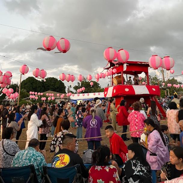 It's lunchtime at the first Pāʻia' Obon Festival since the Maui Fires.