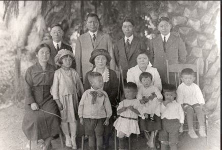 Caption: Founding families from Christian Layman Church were: the Hisashi Sanos, the Noburo
Takahashis, Ryosaku Matsuoka, Genichi Hoshiga, and Kunisaburo Nomiya
Courtesy: Christian Layman Church Archives, Berkeley