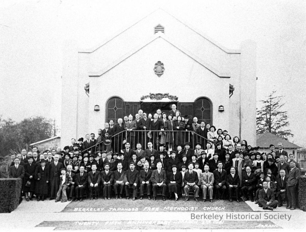 Members of the Free Methodist Church, circa 1930 Courtesy: The Japanese American Experience, The Berkeley Legacy 1895-1995, The Berkeley Historical Society