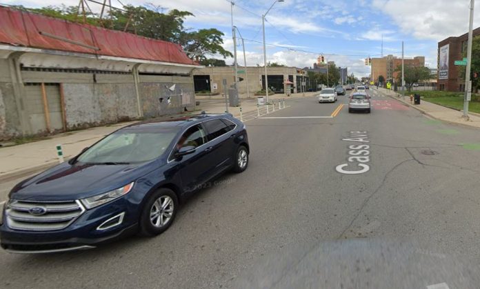 Peterboro St & Cass Ave in what was once Detroit Chinatown