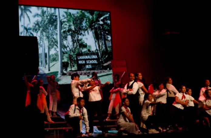 Performance at Kamehameha School commemorating Maui fires