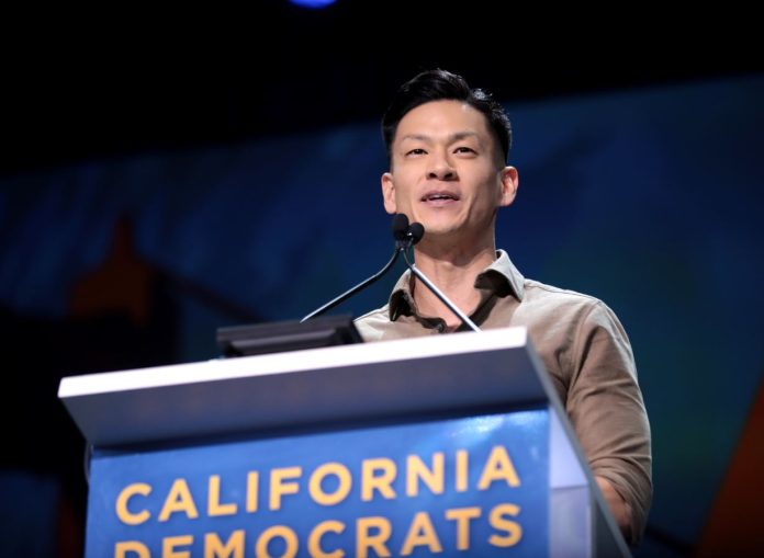 Evan Low speaks to California Democrats