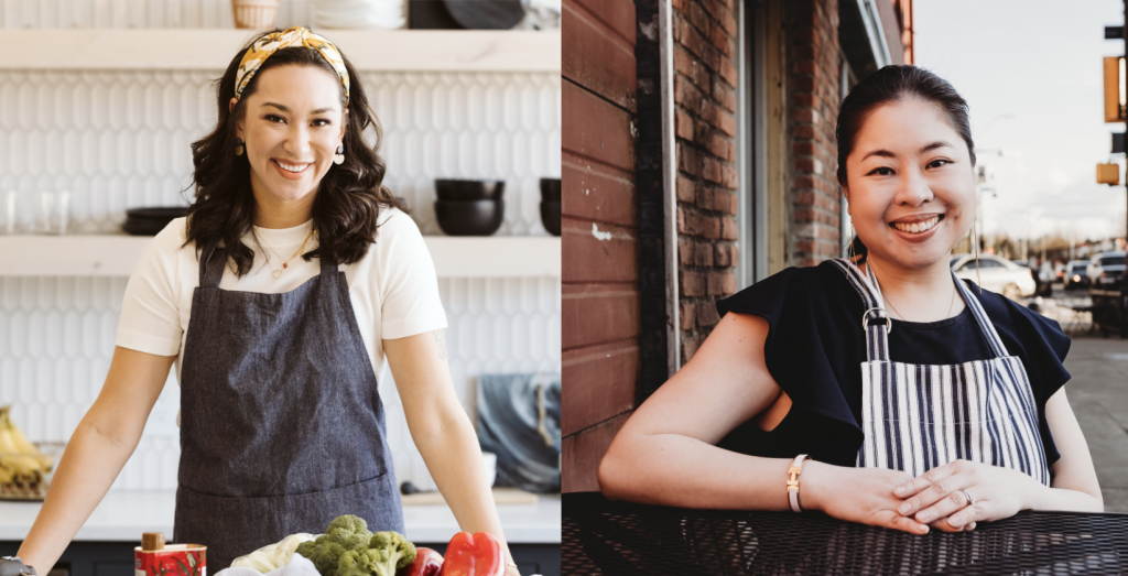 Cara Harbstreet (left) and Kat Lieu (right) side-by-side