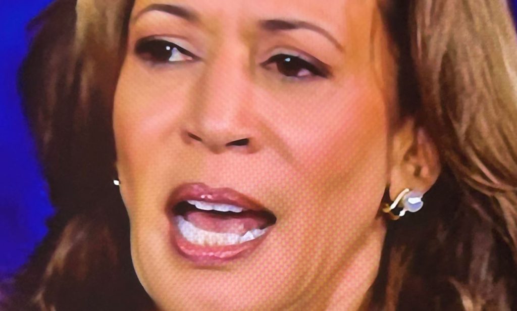 Kamala Harris during her debate with Donald Trump  on September 10, 2024