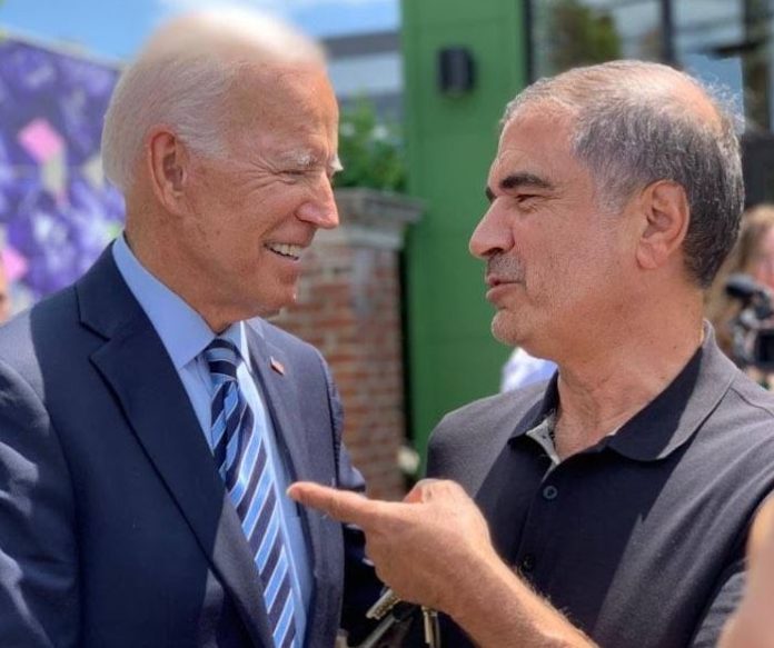 2020 Dearborn. Hamzeh Abbas tells Biden he will vote for him if he pursues peace in the Middle East. Biden says he will try. 2024 Abbas says people in Gaza being 