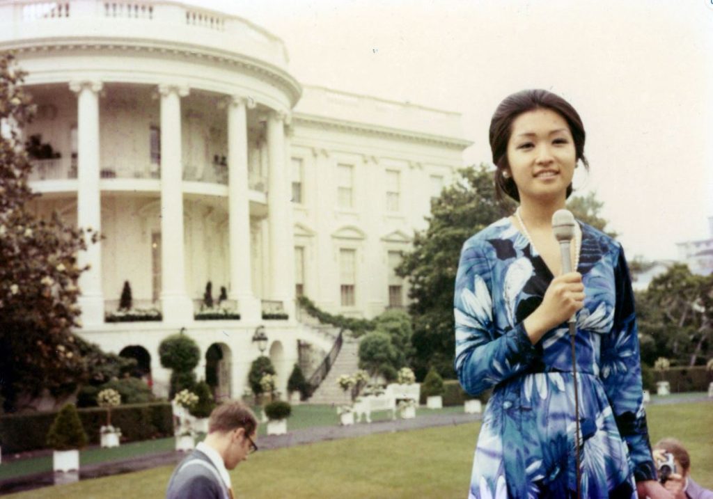 Connie Chung reporting from the White House 