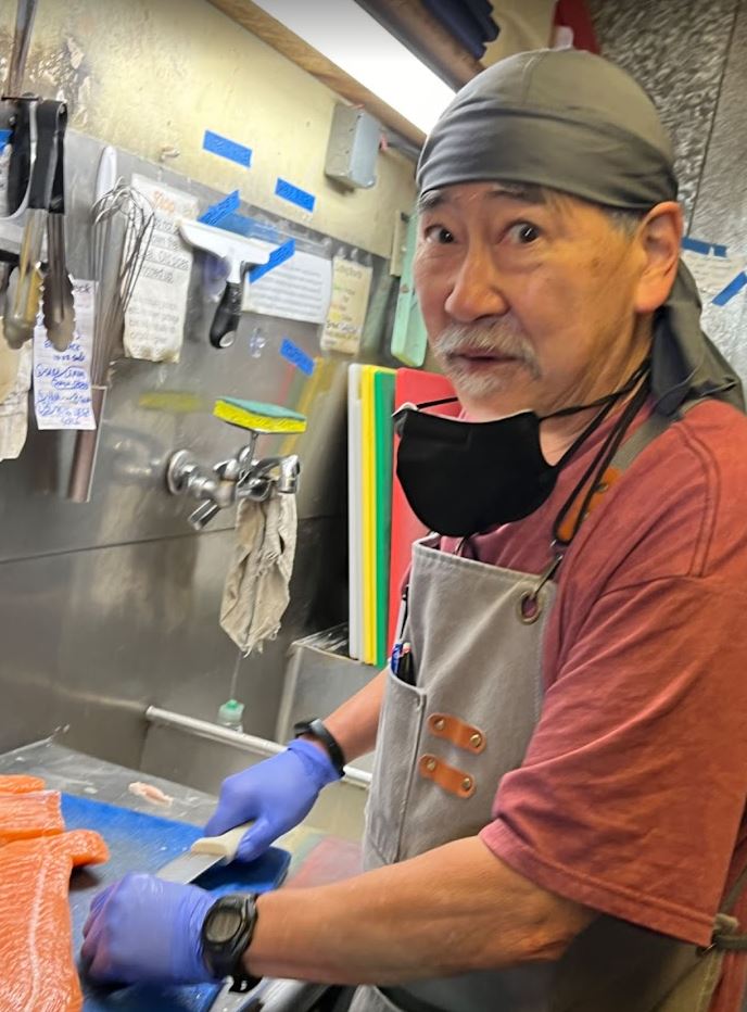 Gene Takahashi, Sansei owner, Takahashi Market, via Raymond Chong.