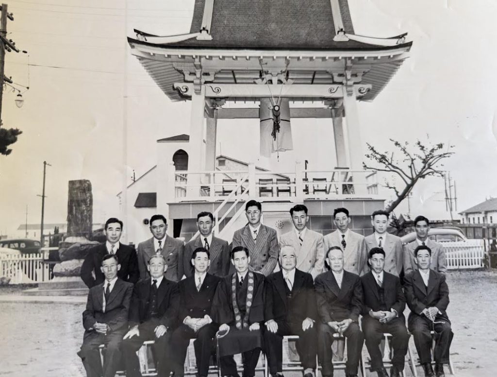 Issei and Nissei board advisors at Buddhist Temple of Salinas via Salinas Asian Cultural Experience.