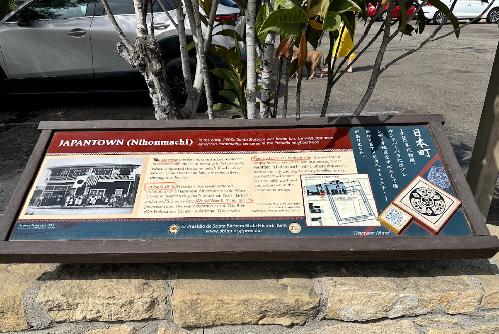 This sign marks what used to be Santa Barbara's Japantown