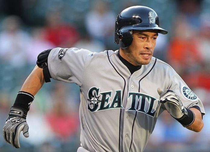 Seattle Mariners right fielder Ichiro Suzuki (51) in action showing off his speed during the Seattle Mariners at Baltimore Orioles game on May 11, 2011.