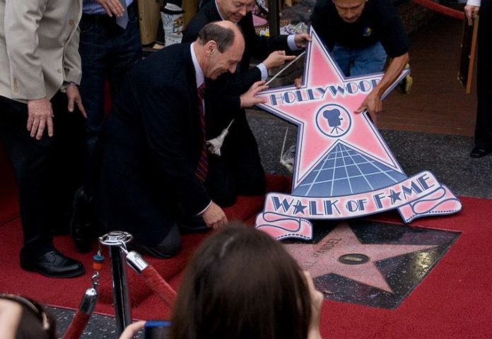 Bill Handel gets a star on the Hollywood Walk of Fame in 2009