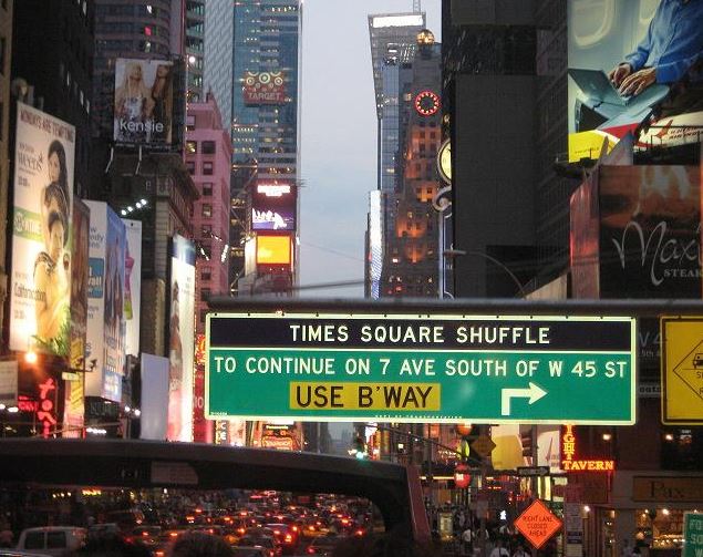 Times Square Steet sign