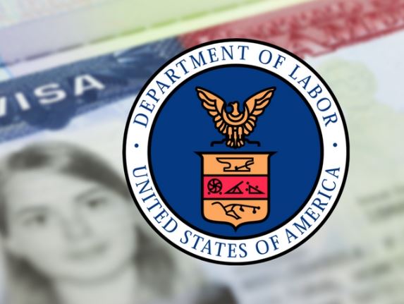 Graphic of a visa from the Department of Labor