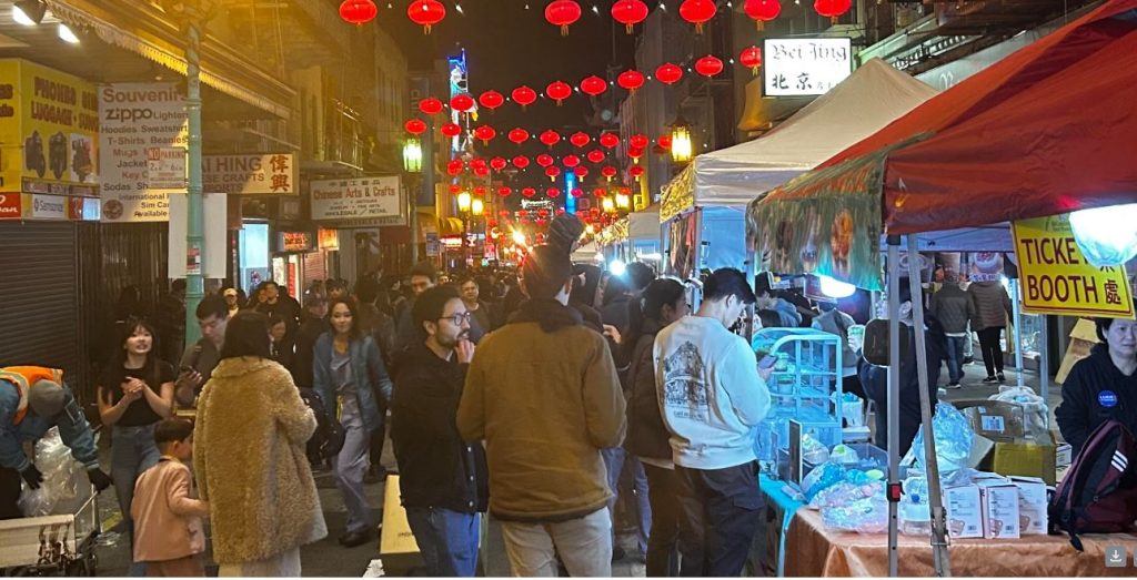 Street Fair in San Francisco Chinatown to mark the inauguration of San Francisco Mayor Daniel Lurie. 