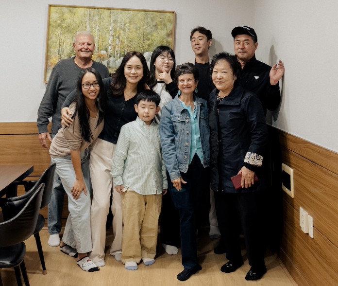 Stephanie Drenka with her birth family.