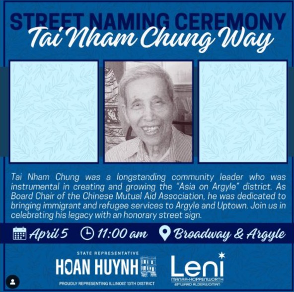 Tai Nham Chung Way street dedication flyer.