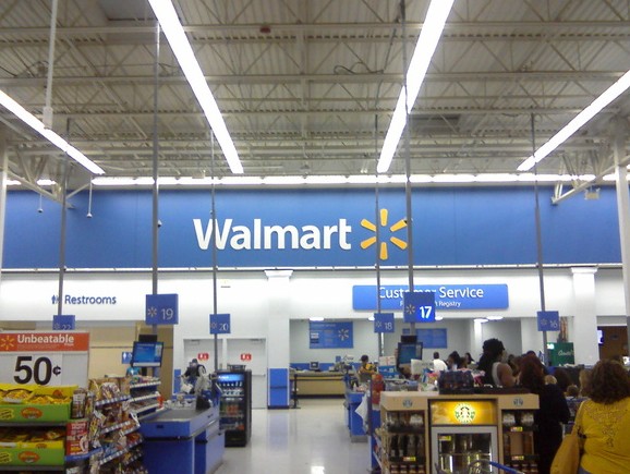 Walmart store interior
