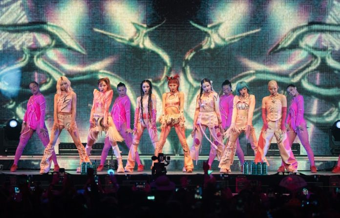 XG performs at Coachella in April 2025